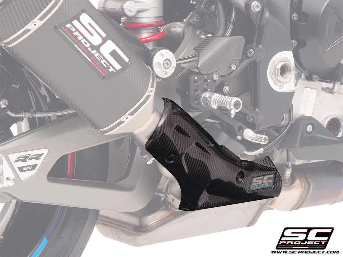 Picture of carbon fibre heat shield protection