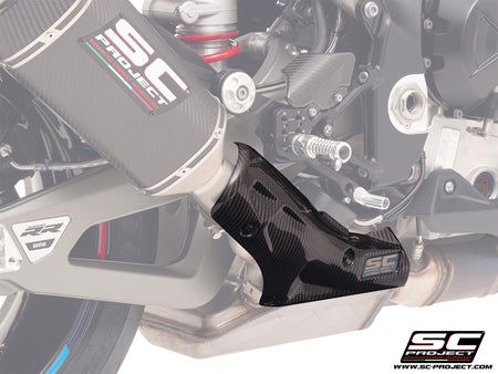 Picture of carbon fibre heat shield protection