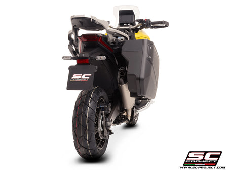 HONDA X ADV 750 with SC-Project SC1-X carbon exhaust, 3/4 rear view