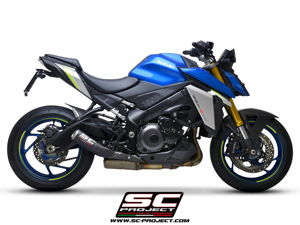 Picture of CR-T carbon fibre exhaust, with stoneguard grid