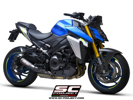 Picture of CR-T carbon fibre exhaust, with stoneguard grid