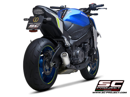 Picture of CR-T titanium exhaust, with stoneguard grid