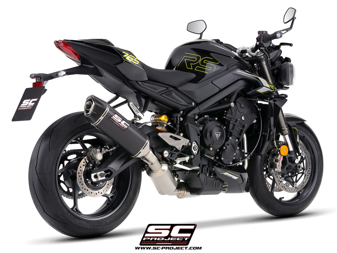 Picture of 3-1 stainless steel full exhaust system, with SC1-X carbon fibre exhaust 