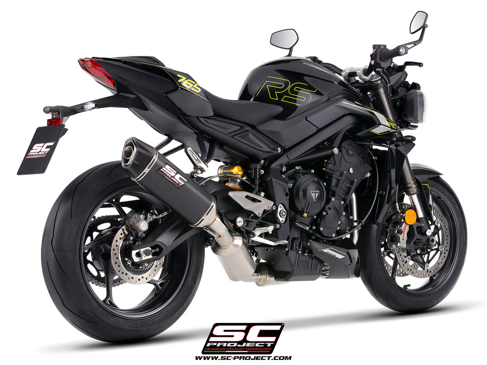 Picture of 3-1 stainless steel full exhaust system, with SC1-X carbon fibre exhaust 