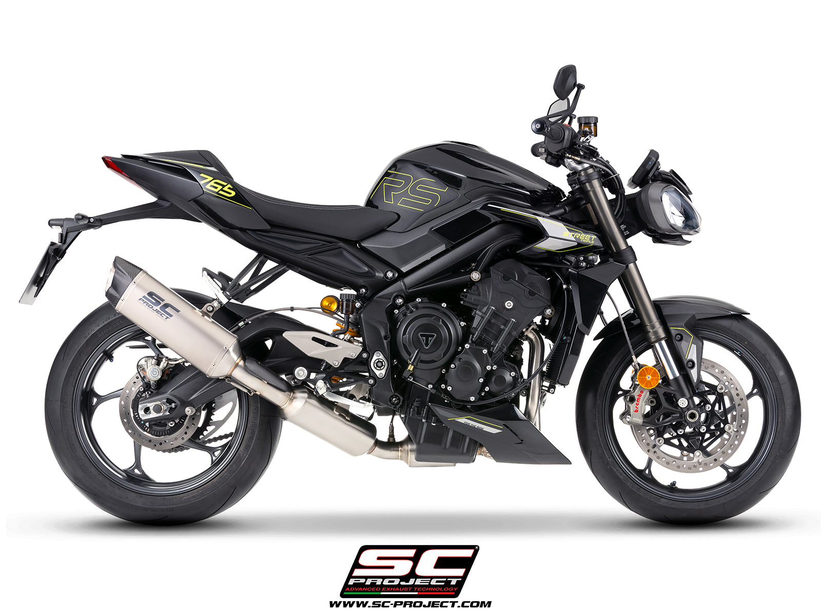 Picture of 3-1 stainless steel full exhaust system, with SC1-X titanium exhaust 