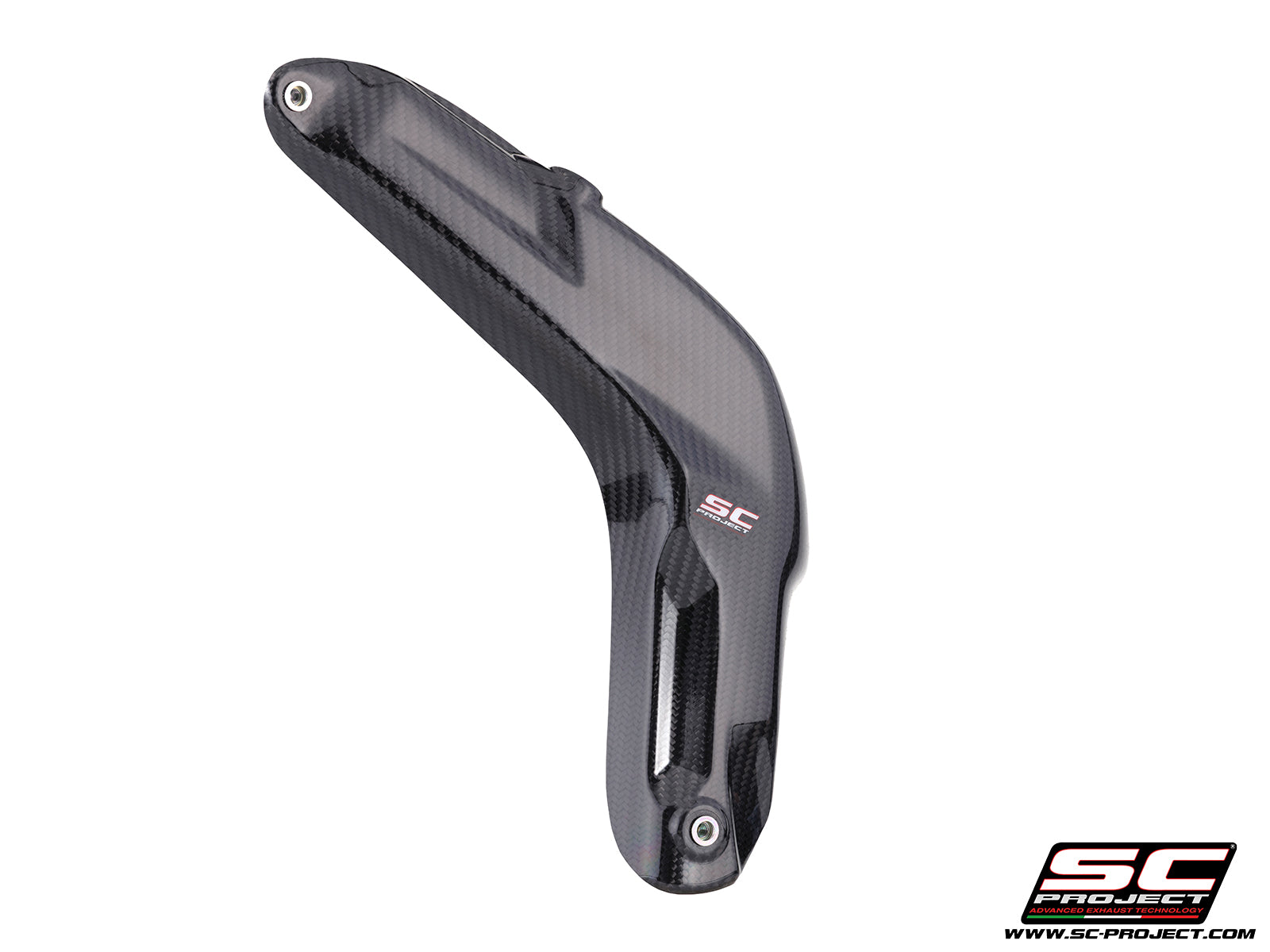 Honda CBR600RR with SC-Project Carbon fibre heat shield protection, side view