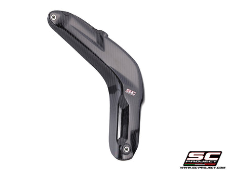 Honda CBR600RR with SC-Project Carbon fibre heat shield protection, side view