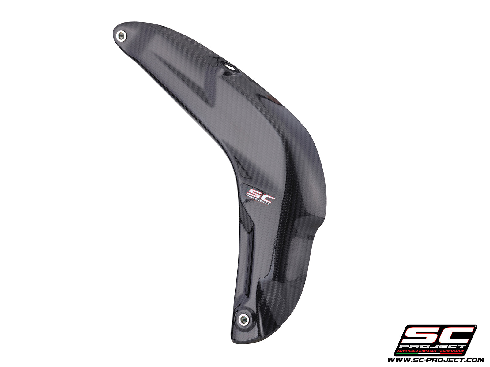 Honda CBR600RR with SC-Project Carbon fibre heat shield protection, side view