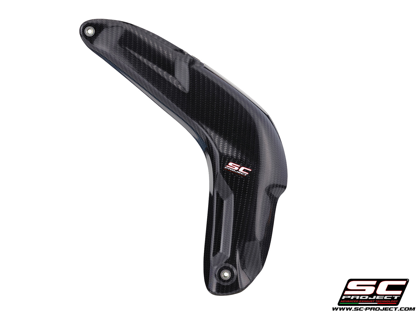 Honda CBR600RR with SC-Project Carbon fibre heat shield protection, side view