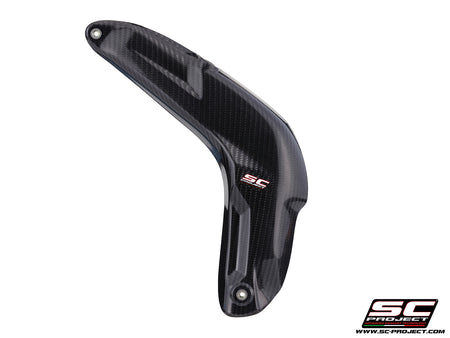 Honda CBR600RR with SC-Project Carbon fibre heat shield protection, side view