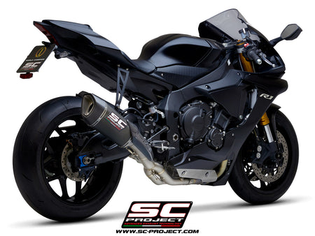 Picture of SC1-R titanium exhaust (250 mm), with de-cat link pipe