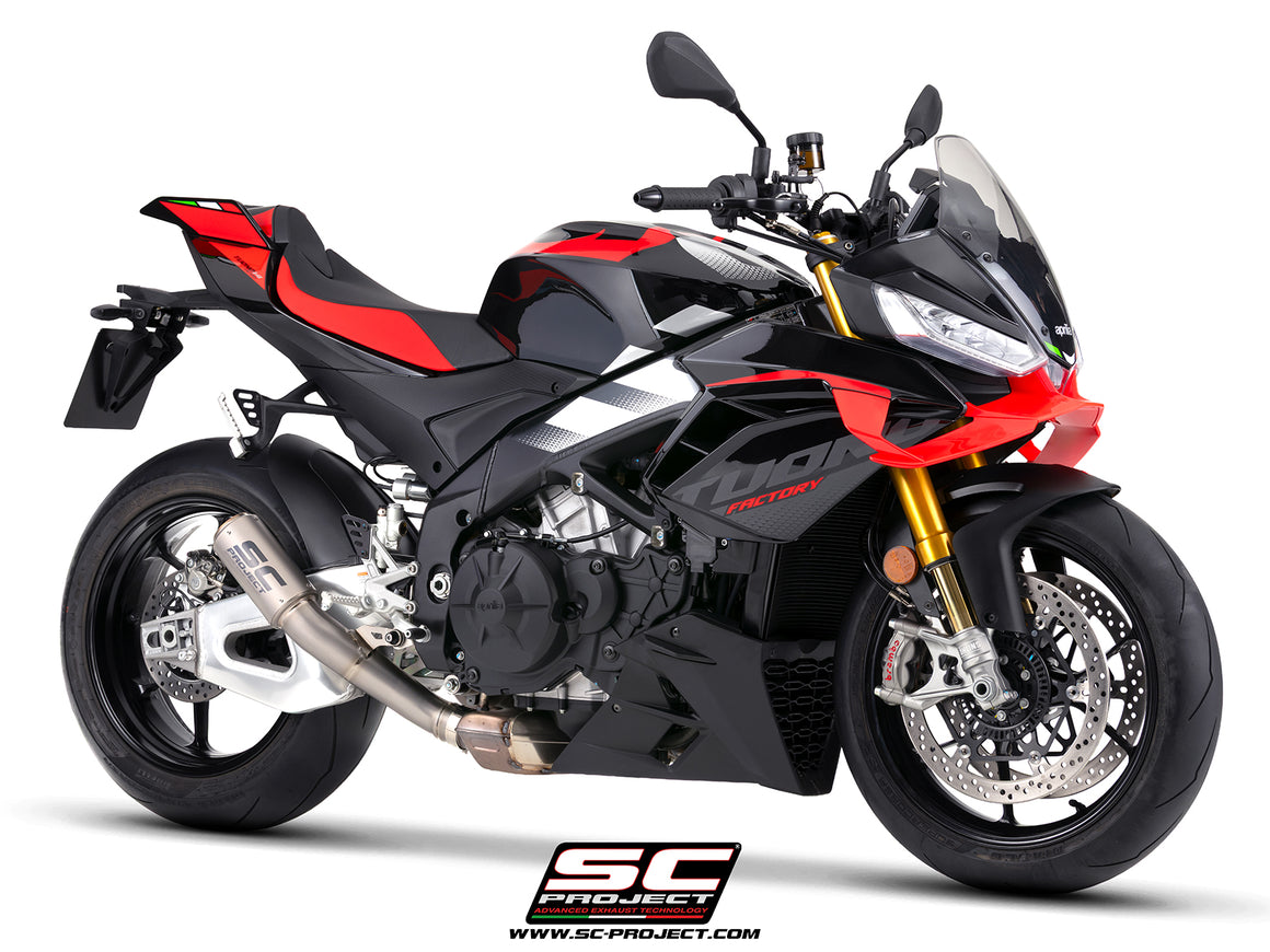 Picture of CR-T titanium exhaust, with stoneguard grid