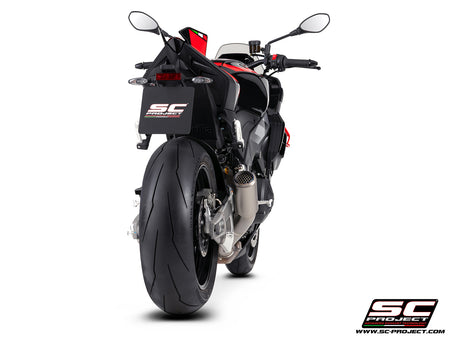 Picture of CR-T titanium exhaust, with stoneguard grid