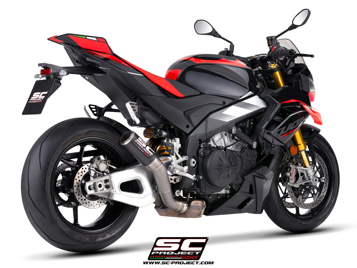 Picture of CR-T carbon fibre exhaust, high mount