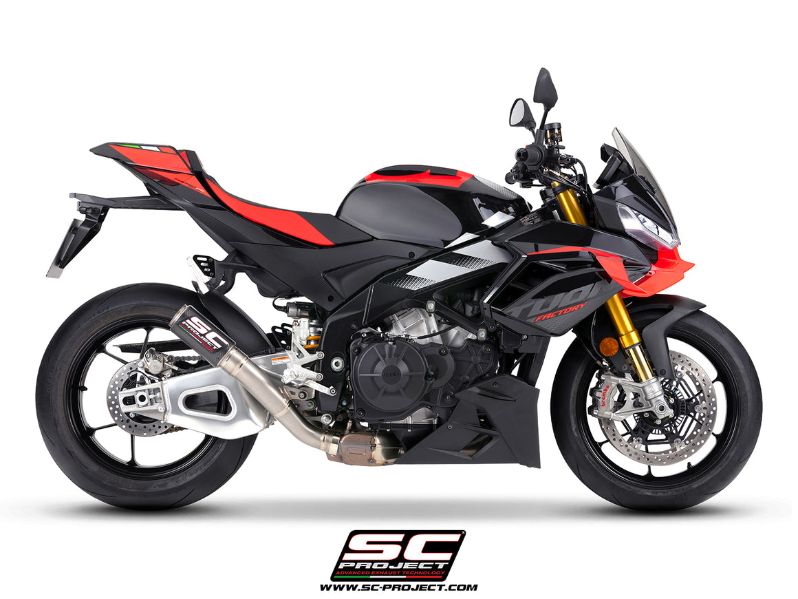 Picture of CR-T carbon fibre exhaust, high mount