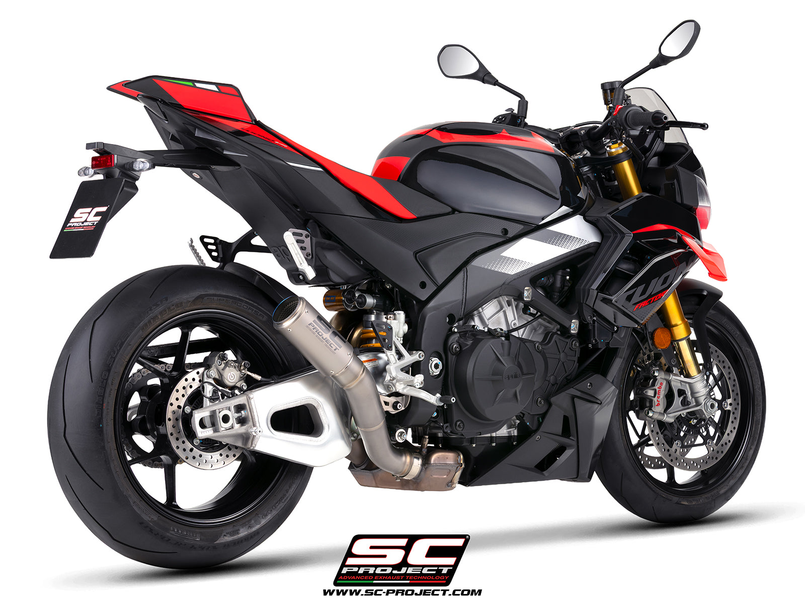 Picture of CR-T titanium exhaust, high mount