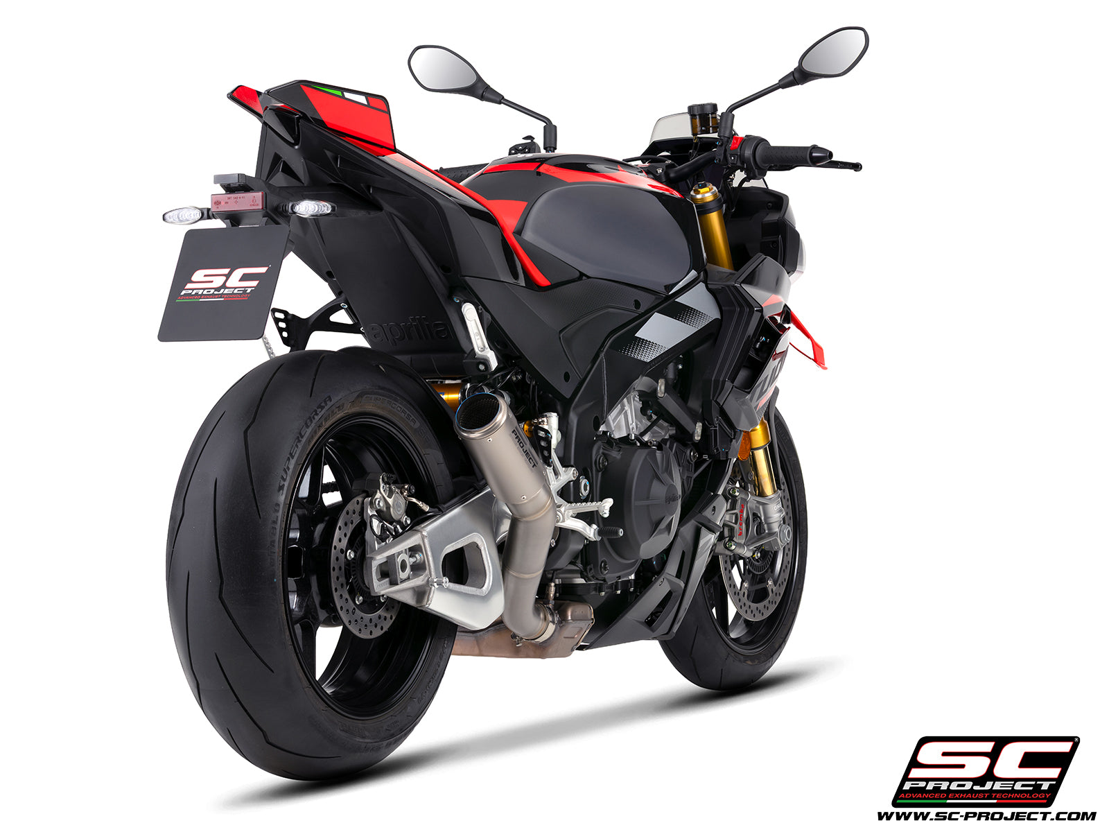 Picture of CR-T titanium exhaust, high mount
