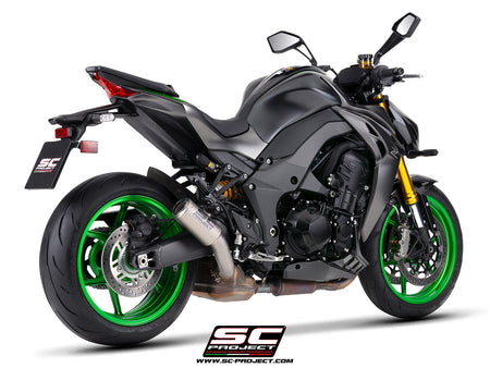 Picture of CR-T titanium exhaust, with stoneguard grid
