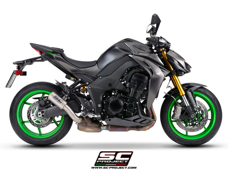 Picture of CR-T titanium exhaust, with stoneguard grid