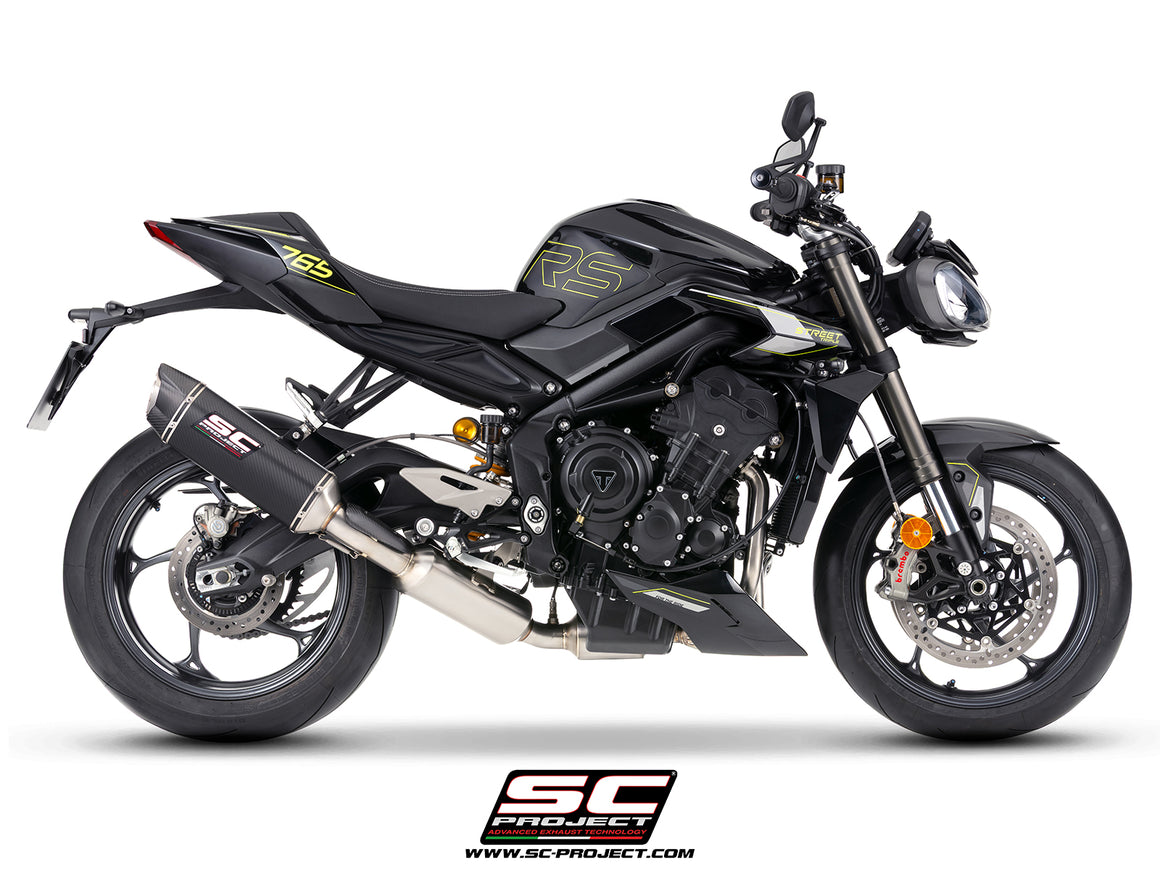 Picture of 3-1 stainless steel full exhaust system, with SC1-X carbon fibre exhaust