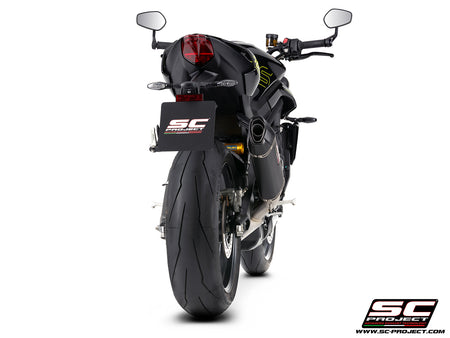 Picture of 3-1 stainless steel full exhaust system, with SC1-X carbon fibre exhaust