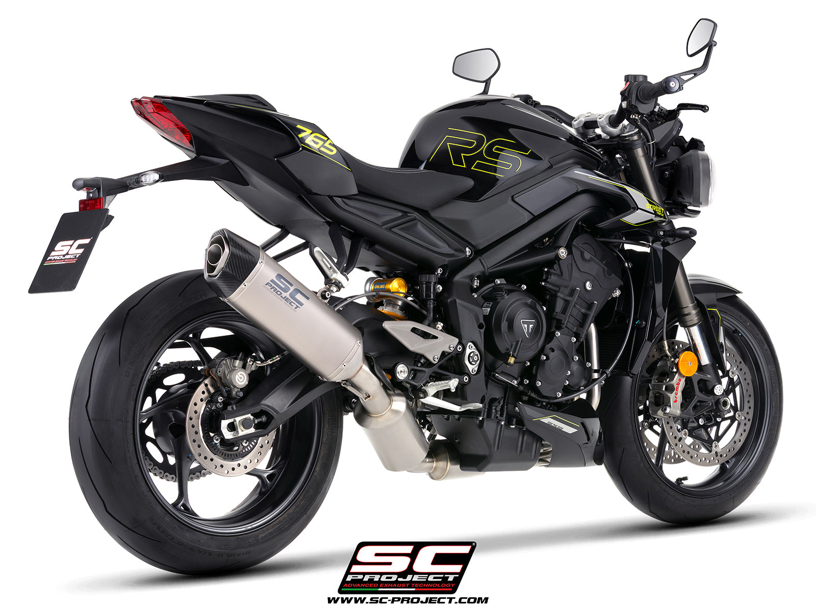Picture of 3-1 stainless steel full exhaust system, with SC1-X titanium exhaust