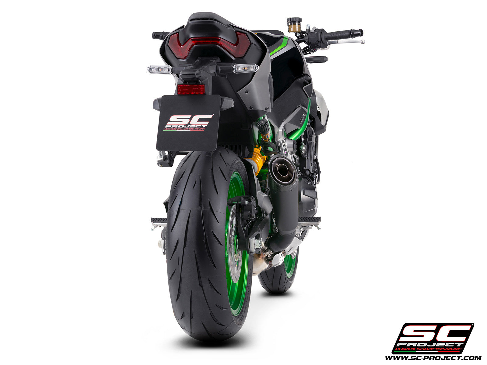Picture of S1 titanium exhaust, matt black