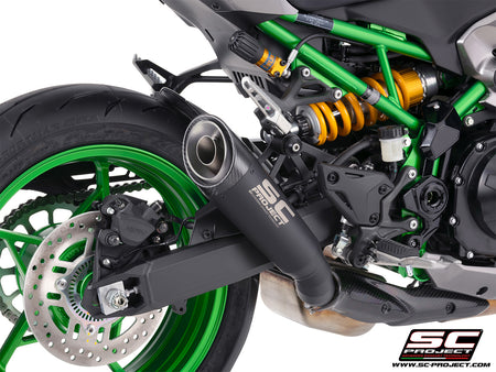 Picture of S1 titanium exhaust, matt black