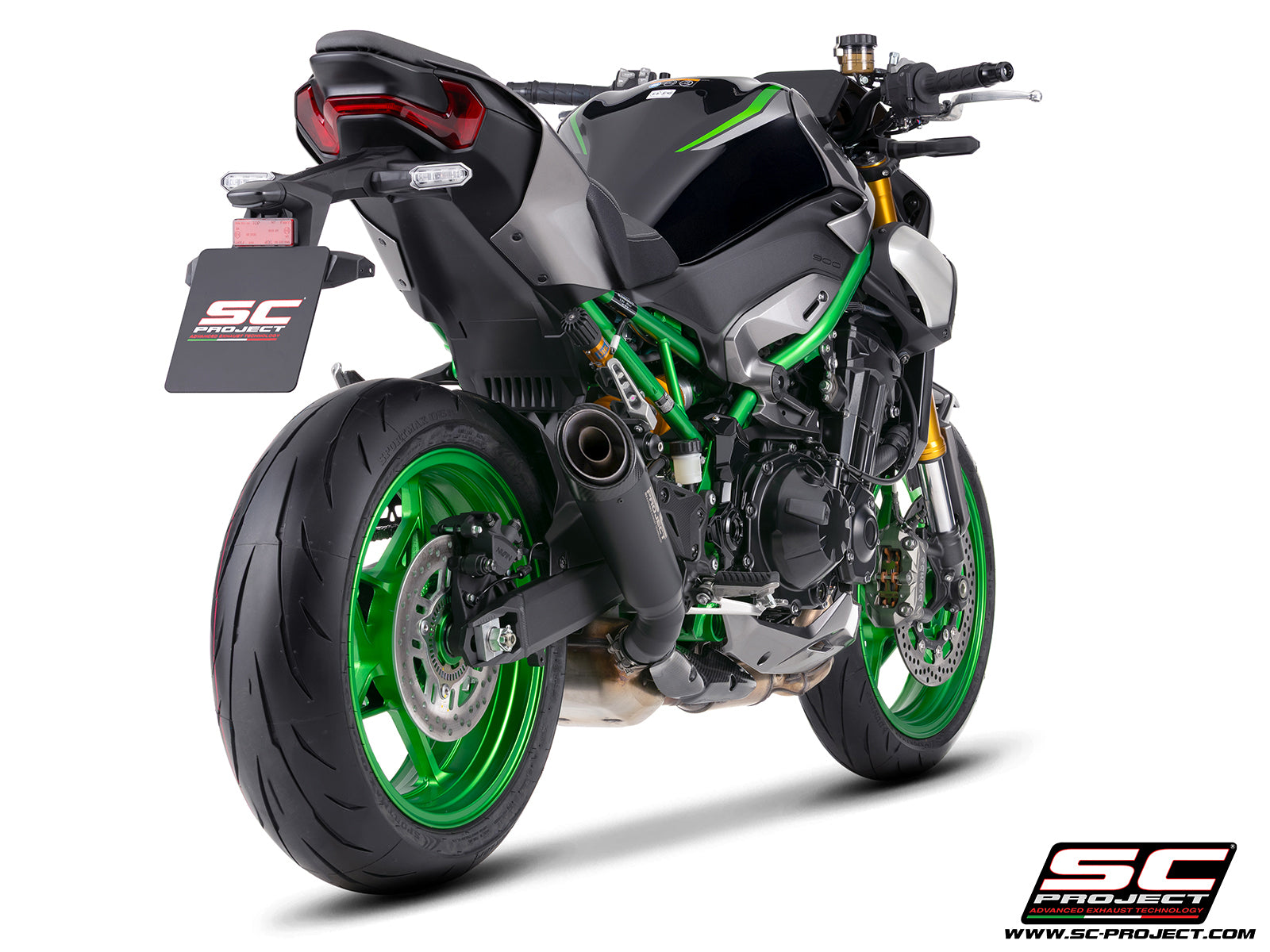Picture of S1 titanium exhaust, matt black