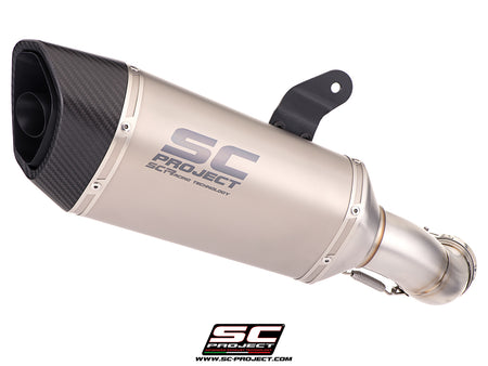 Kawasaki Ninja 1100SX with SC-Project SC1-R titanium exhaust, 3/4 rear view