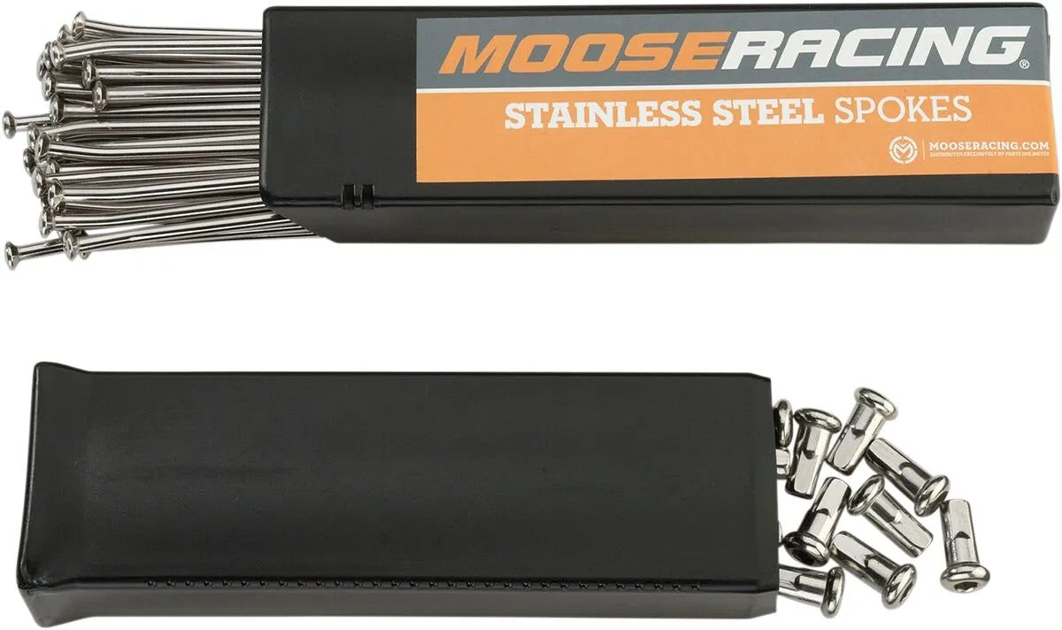 MOOSE Racing spaken en nippels zilver - Kawasaki (1987-2018)