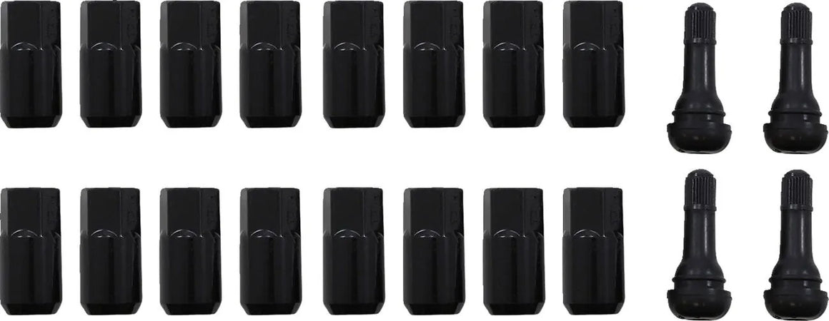 MOOSE Racing lug nut 12x1.50 blk 16pk