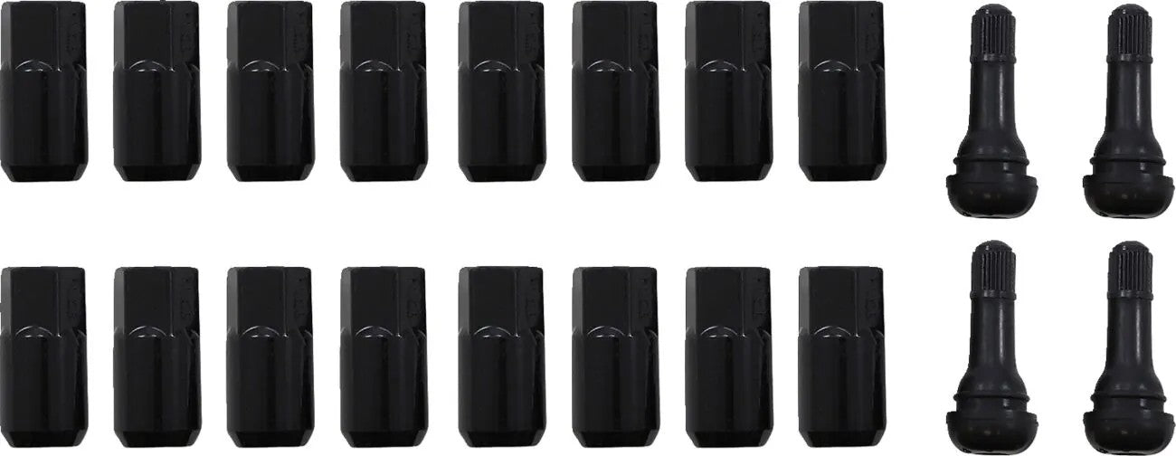 MOOSE Racing lug nut 12x1.50 blk 16pk