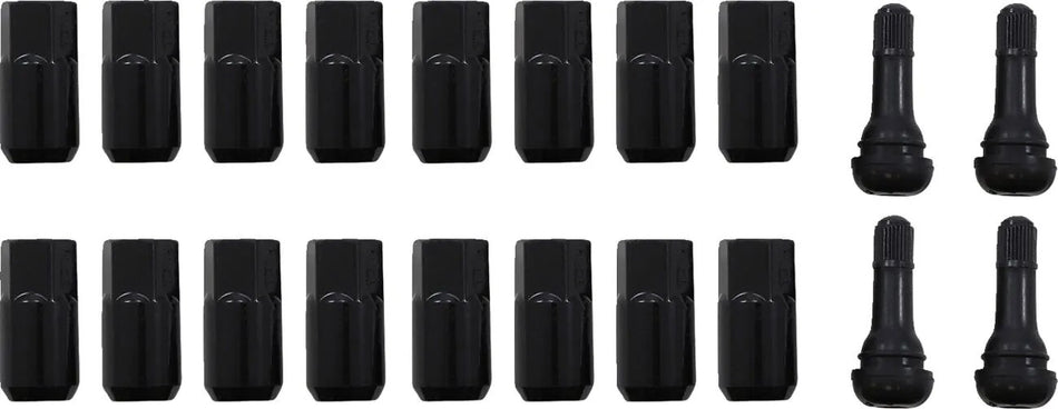MOOSE Racing lug nut 12x1.50 blk 16pk
