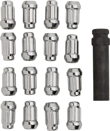 MOOSE Racing lugnt 10mm splnd chr 16pk
