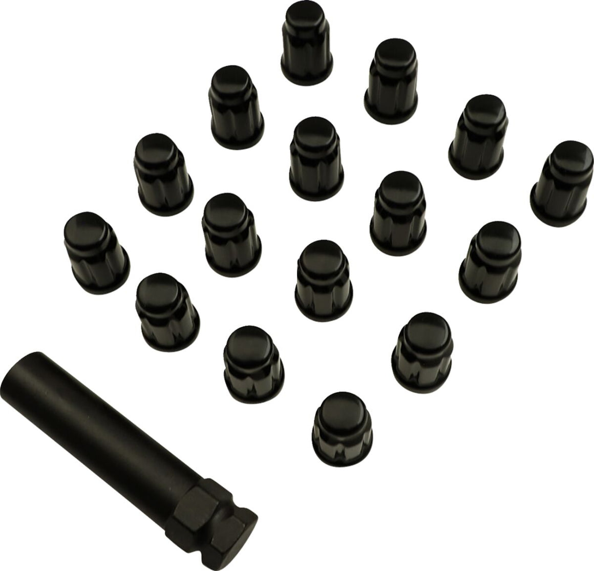 MOOSE Racing lugnt 10mm splnd blk 16pk | Femon Parts