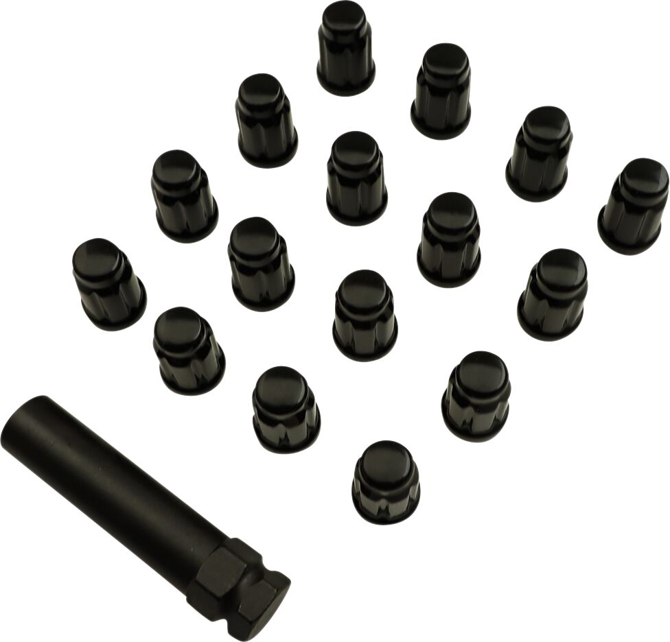 MOOSE Racing lugnt 10mm splnd blk 16pk | Femon Parts