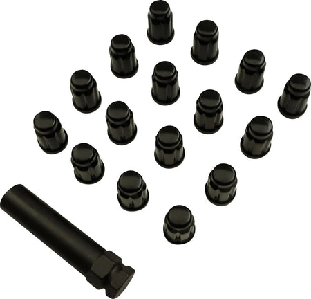 MOOSE Racing lugnt 10mm splnd blk 16pk