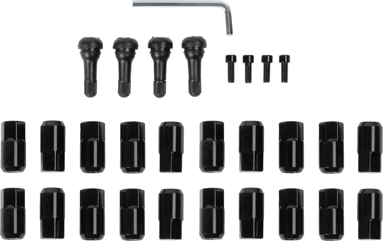 MOOSE Racing lugnut 12x1.50 blk - 20pk