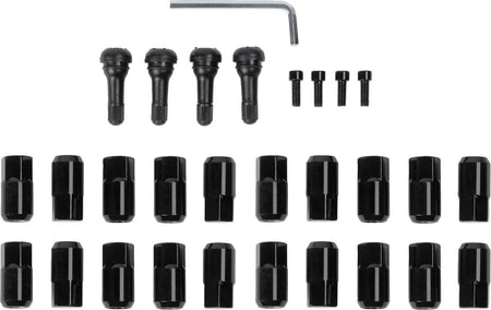 MOOSE Racing lugnut 12x1.50 blk - 20pk
