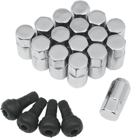 MOOSE Racing lug nut 10mm chrome 16pk chroom | Femon Parts