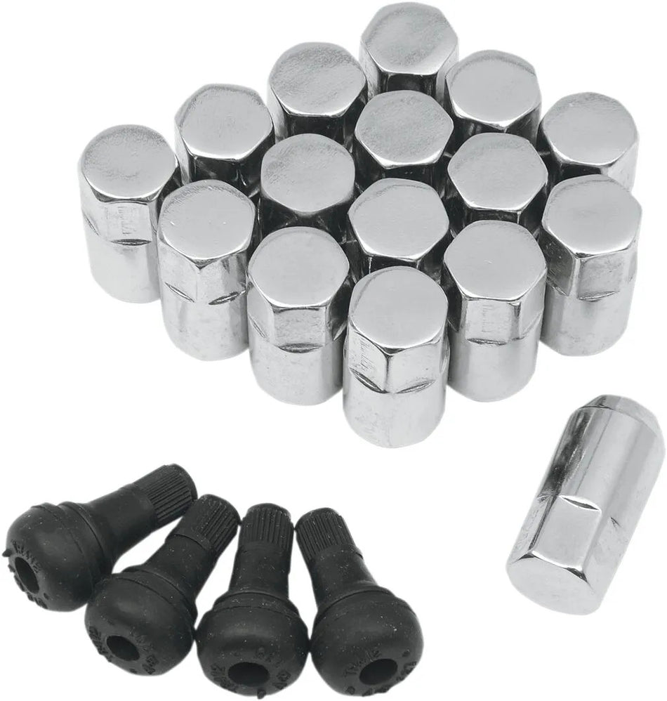 MOOSE Racing lug nut 10mm chrome 16pk chroom