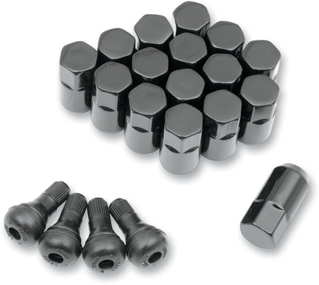 MOOSE Racing lug nut 10mm black 16pk zwart | Femon Parts