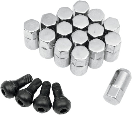MOOSE Racing lug nut 3/8 chrome 16pk chroom | Femon Parts