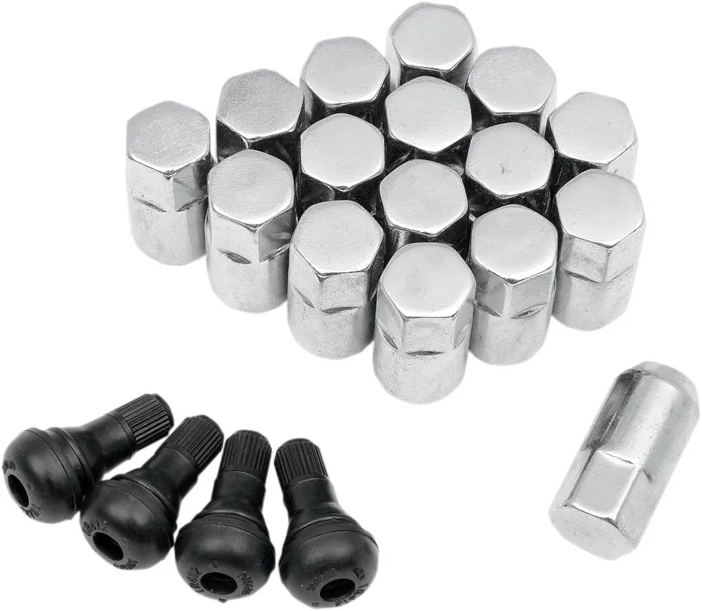 MOOSE Racing lug nut 3/8 chrome 16pk chroom