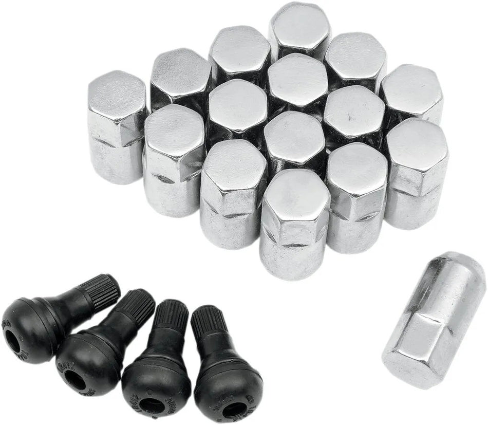 MOOSE Racing lug nut 3/8 chrome 16pk chroom