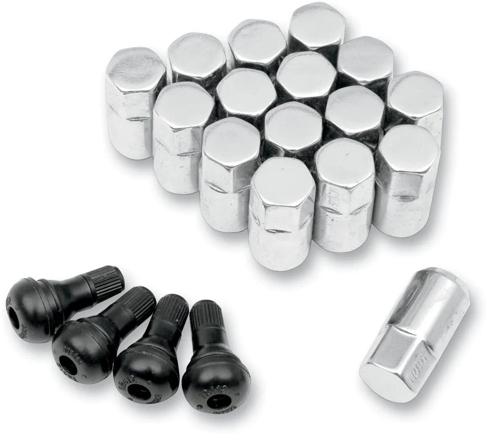 MOOSE Racing lug nut 12x1.25 chr 16pk