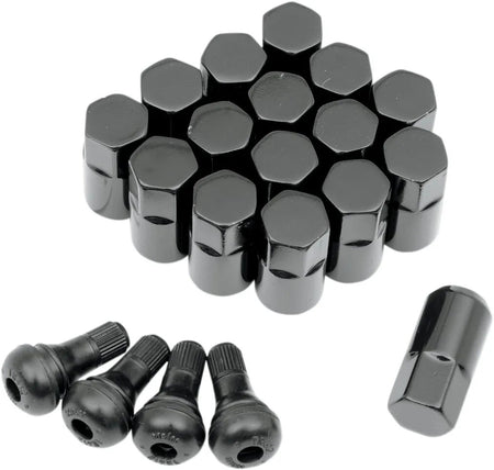 MOOSE Racing lug nut 12x1.25 blk 16pk