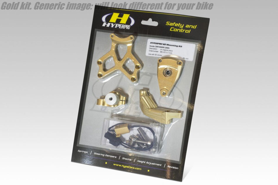 Hyperpro Fork Dampers + Parts - Sd Mount. Kit Gold Yamaha Mt-0