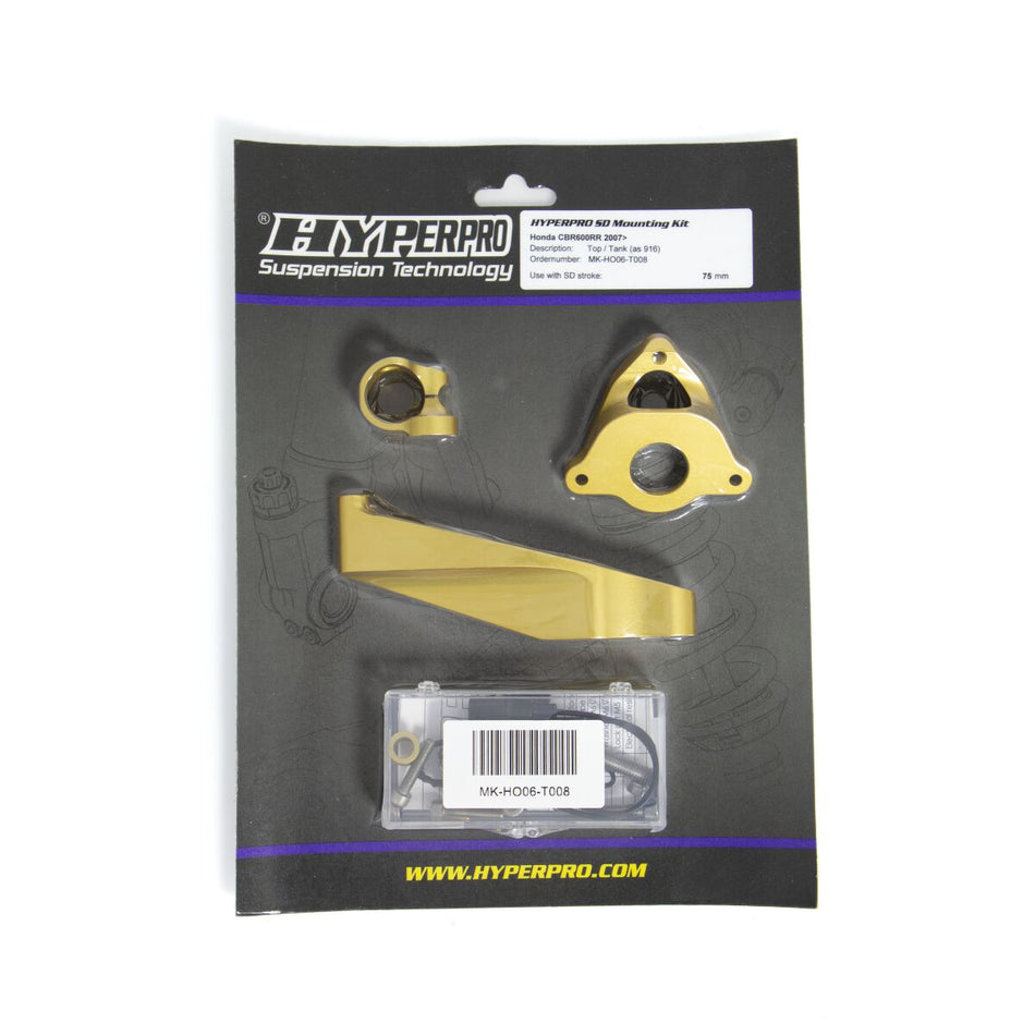 Hyperpro Handlebar Dampers + Parts - Steering Damper Mounting Kit Honda